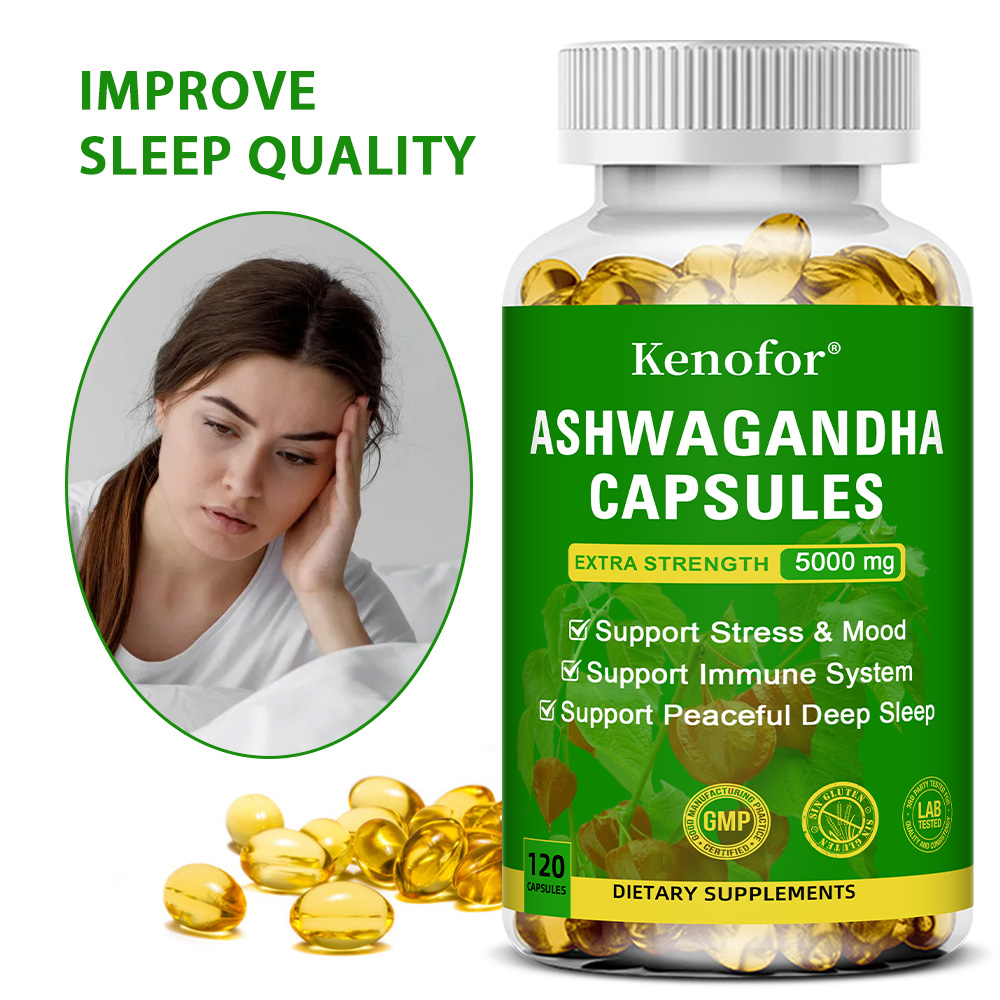 Herbal Wellness Blend - كبسولات أشواغاندا المركبة 2300 ملغ، مزيج
