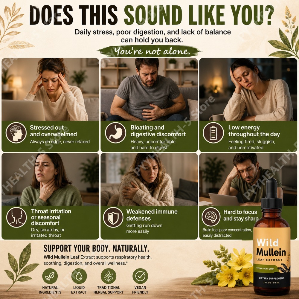 قطرات أوراق المولين البري مع ا - مراجعة Herbal Wellness Drops وسعره