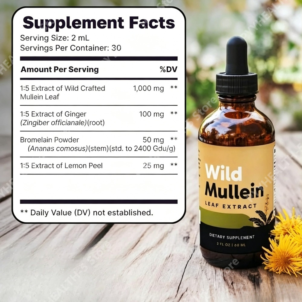 قطرات أوراق المولين البري مع ا - مراجعة Herbal Wellness Drops وسعره