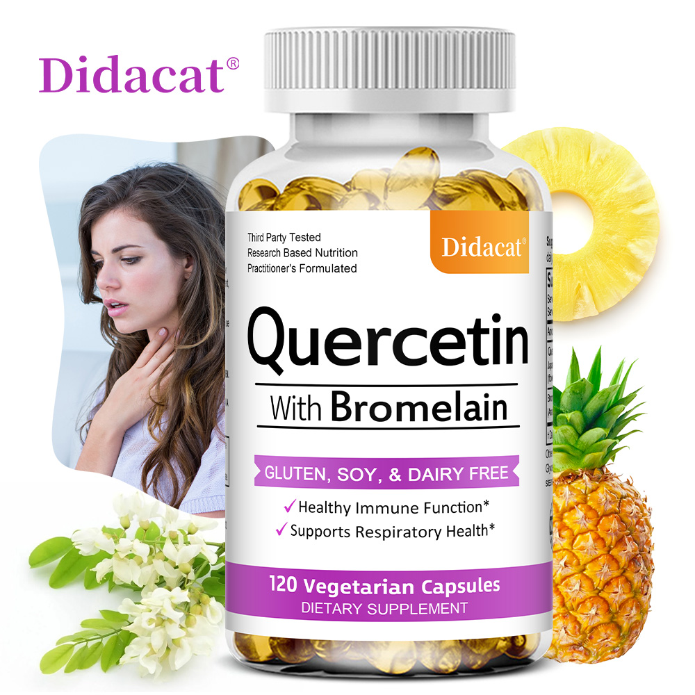 كبسولات الكيرسيتين والبروميلين - مراجعة Wellness Quercetin وسعره