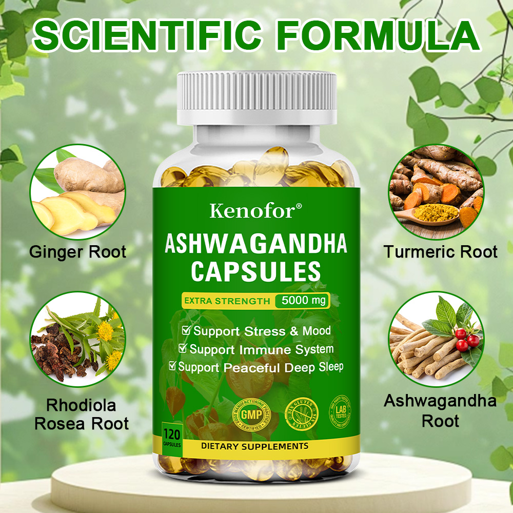 كبسولات أشواغاندا المركبة 2300 - مراجعة Herbal Wellness Blend وسعره