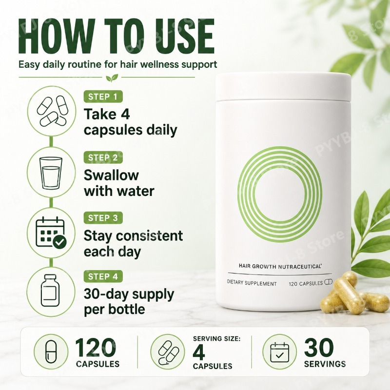 120 كبسولة لصحة شعر النساء تحت - مراجعة Herbal Wellness Blend وسعره