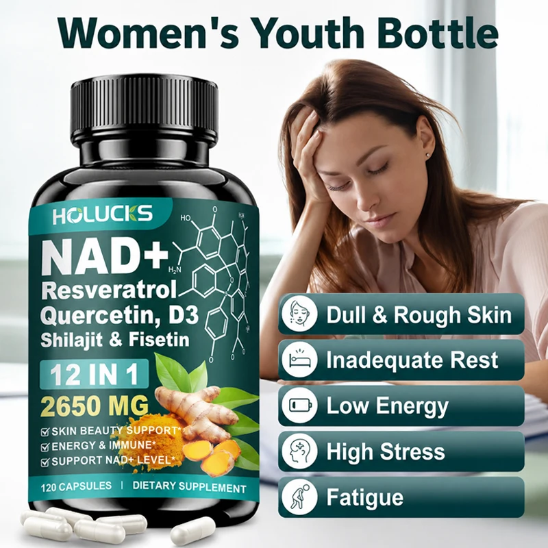 مكمل NAD+ عالي الفعالية، مع ال - مراجعة Wellness Quercetin وسعره